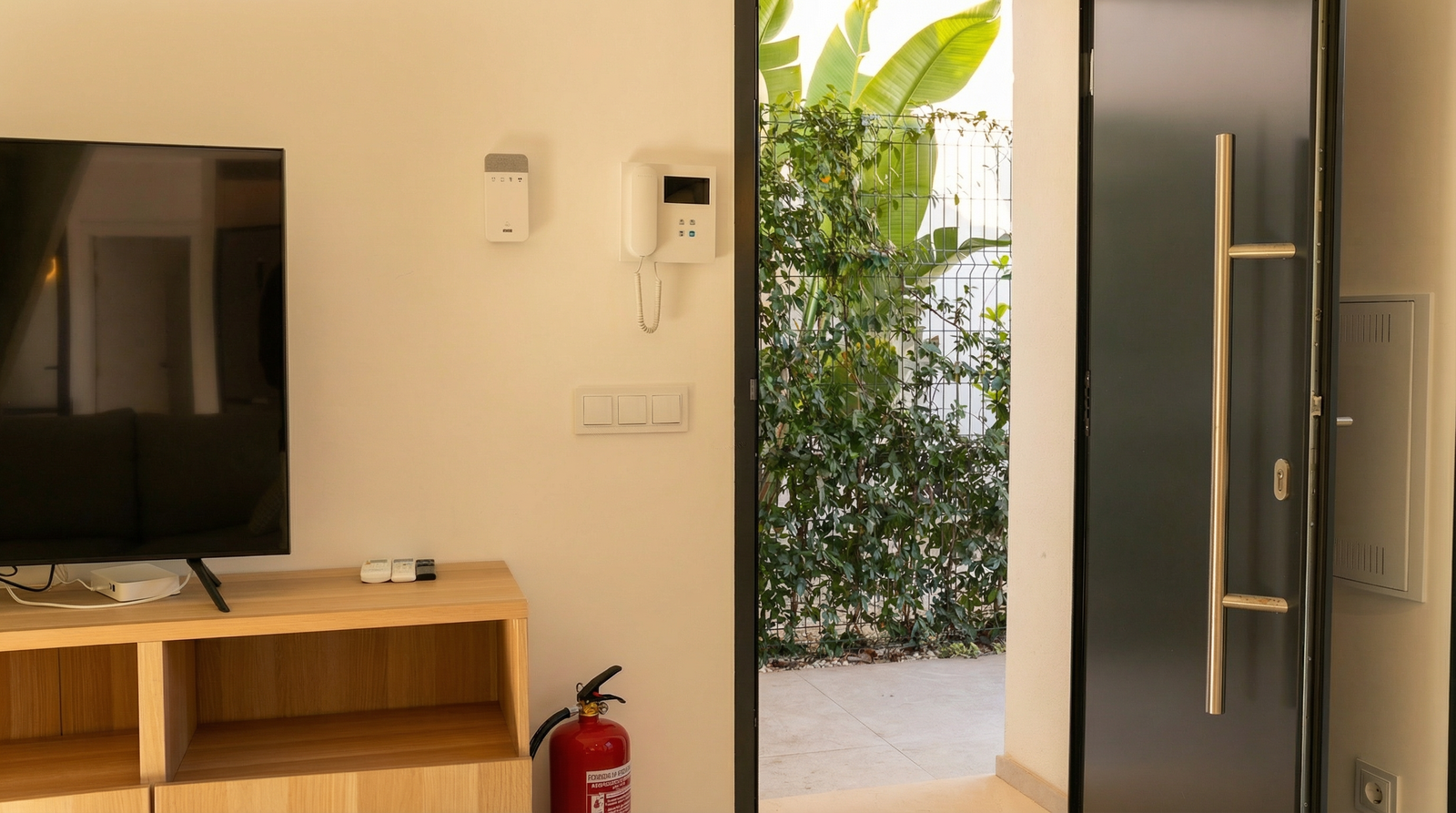 Villa Posidonia — Entrada con vistas al jardín